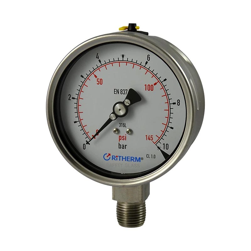 Manometru din oțel inoxidabil sudat cu laser